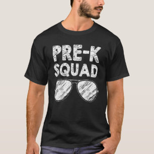 T-shirt Équipe de pré-maternelle Retour à l'école Enseigna