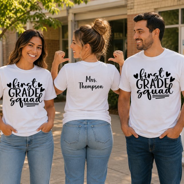T-shirt Équipe de première année mignonne avec le nom de l (Créateur téléchargé)