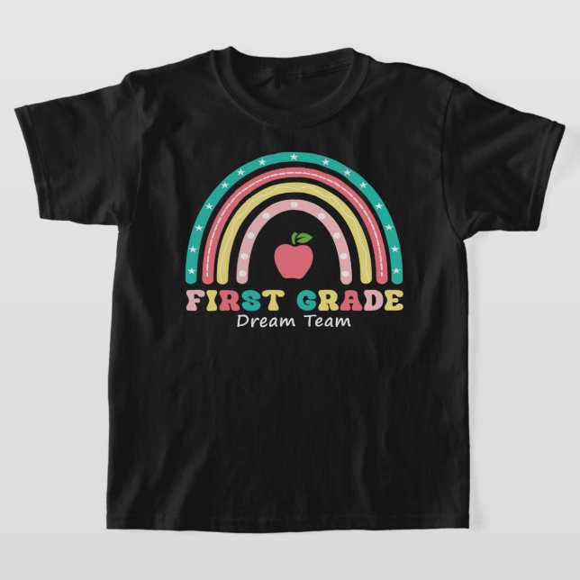 T-shirt équipe de première classe rétro rinbow (Poser)