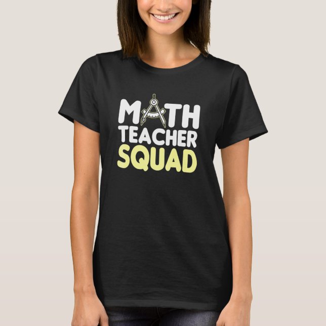 T-shirt Équipe de professeur de mathématiques fournitures  (Devant)
