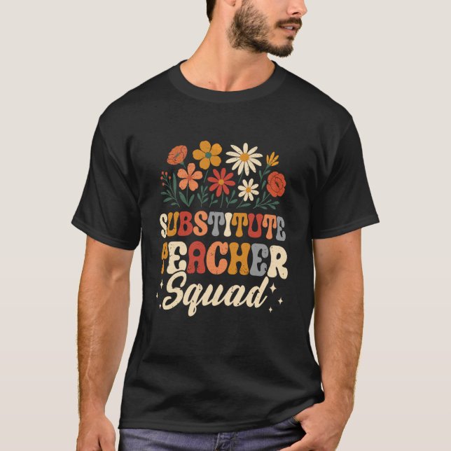 T-shirt Équipe de professeur remplaçant (Devant)