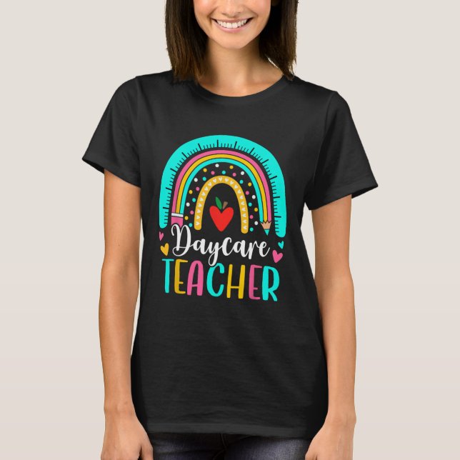 T-shirt Équipe de professeurs de la garderie Rainbow Crew  (Devant)