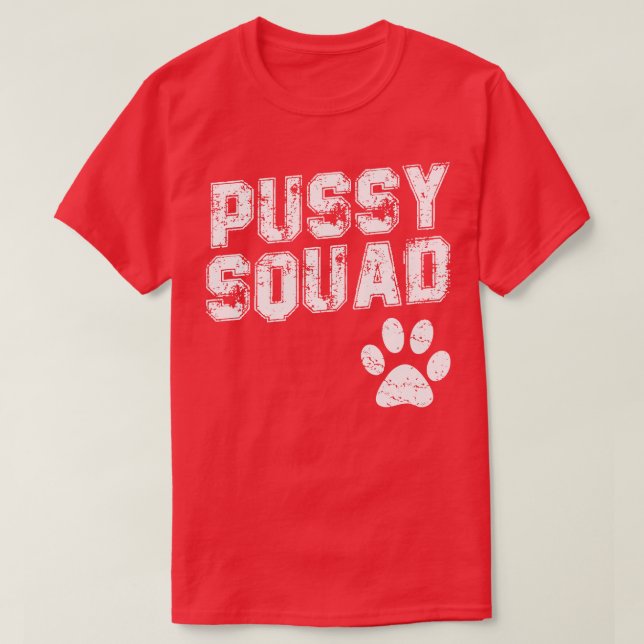 T-shirt Équipe de Pussy (Design devant)