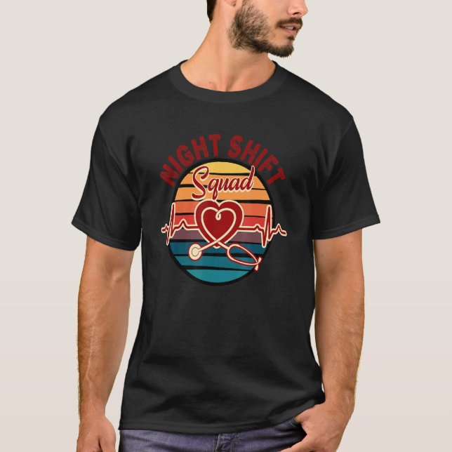 T-shirt Équipe de quart de nuit 1 (Devant)