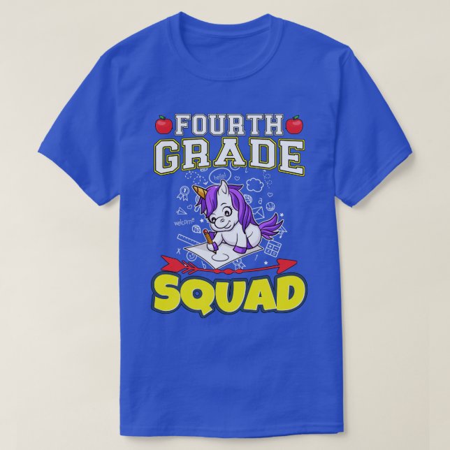 T-shirt Équipe de quatrième année Funny École primaire pri (Design devant)