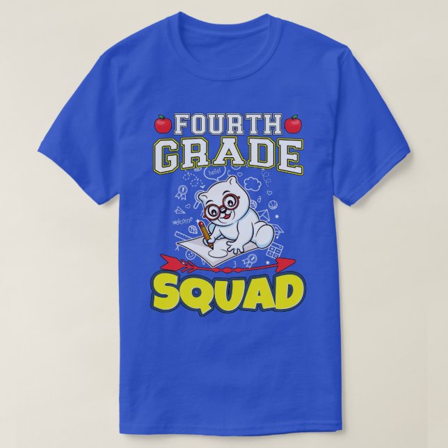 T-shirt Équipe de quatrième année Funny École primaire pri (Design devant)
