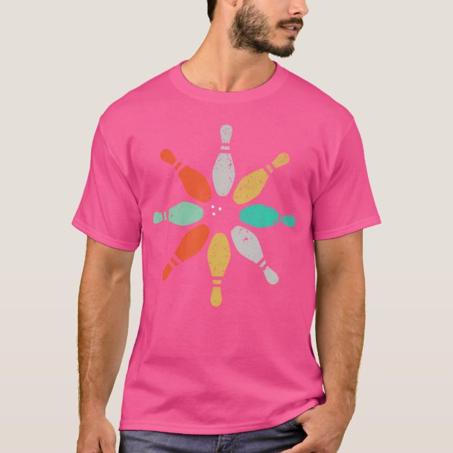 T-shirt Équipe de quilles de bowling (Devant)