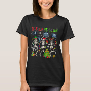 T-shirt Équipe de radiographie Xmas Trois Santa Renne Elfe