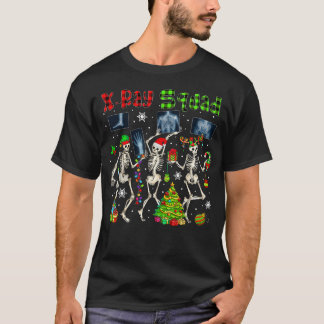 T-shirt Équipe de radiographie Xmas Trois Santa Rennes Elf