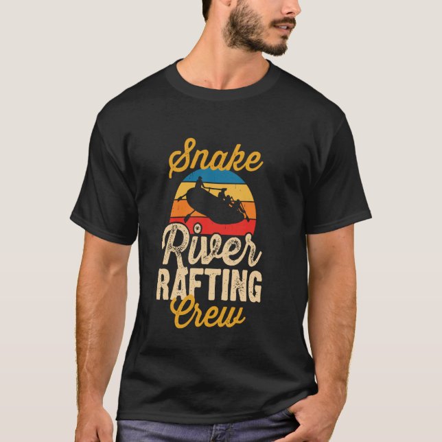 T-shirt Équipe de rafting de la rivière Snake River Raftin (Devant)
