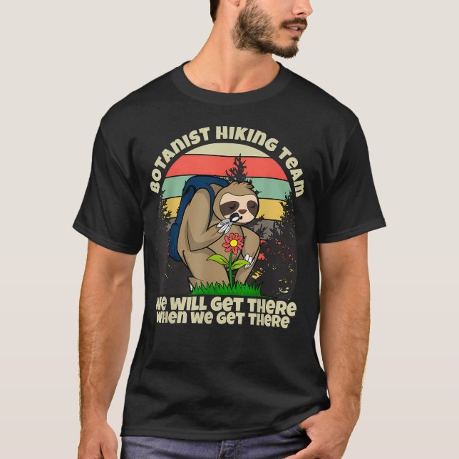 T-shirt Équipe de randonnée de botanique Botaniste (Devant)