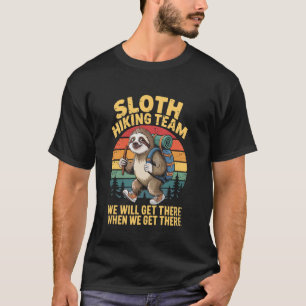 T-shirt Équipe de randonnée de paresseux Montagnards Campi