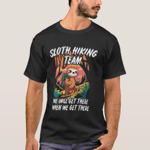 T-shirt Équipe de randonnée drôle de paresseux en plein ai