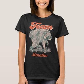 T-shirt Équipe de raton laveur drôle de Jimothy pour homme