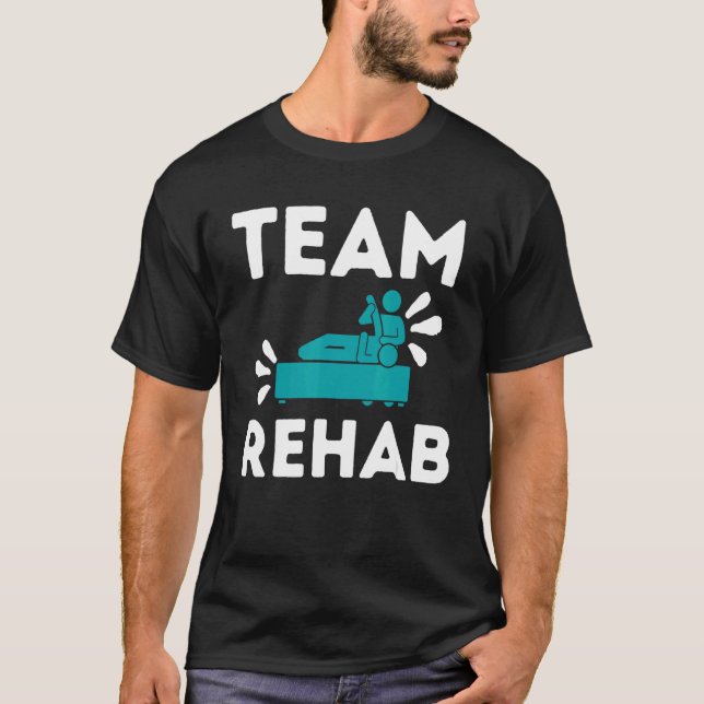 T-shirt Équipe de réadaptation physiothérapeute Pt Therapy (Devant)