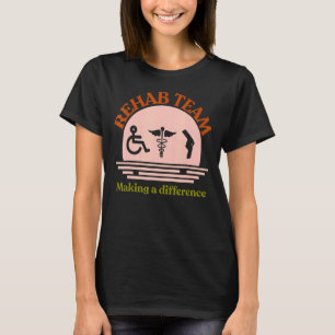 T-shirt Équipe de réadaptation pour la thérapie physique m