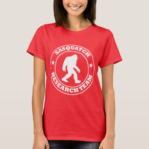 T-shirt ÉQUIPE DE RECHERCHE de SASQUATCH - pro logo blanc