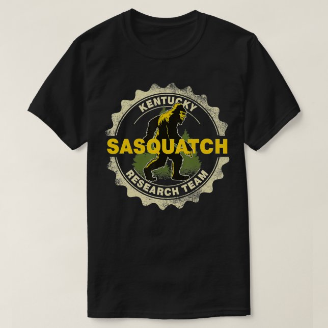 T-shirt Équipe de recherche du Kentucky Sasquatch Bigfoot  (Design devant)