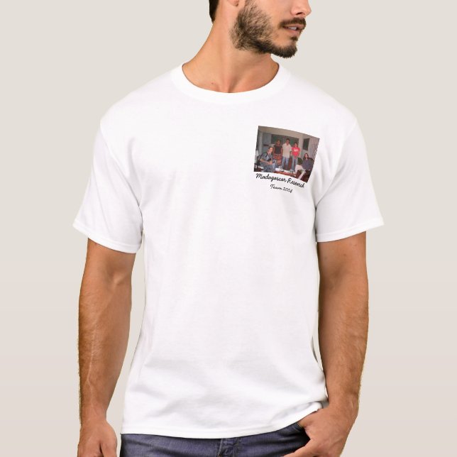 T-shirt équipe de recherche du Madagascar 2004 (Devant)