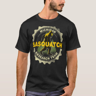 T-shirt Équipe de recherche du Michigan Sasquatch Bigfoot 