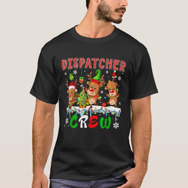T-shirt Équipe de régulation Trois jolis rennes d'elfe du  (Devant)