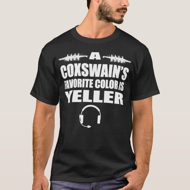 T-shirt Équipe de remorquage Coxswain Huit robinets (Devant)
