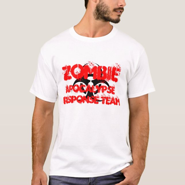 T-shirt Équipe de réponse à l'apocalypse zombie (Devant)