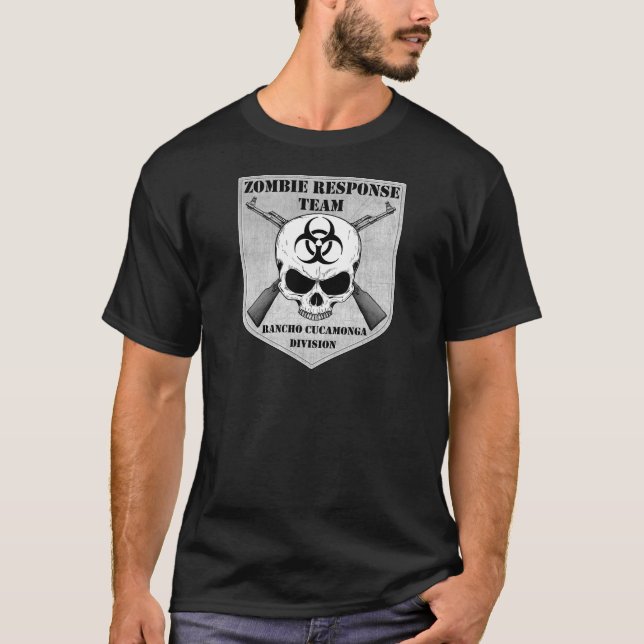 T-shirt Équipe de réponse de zombi : District de Rancho (Devant)