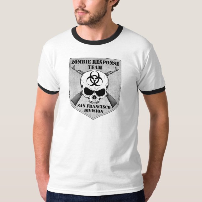 T-shirt Équipe de réponse de zombi : District de San (Devant)