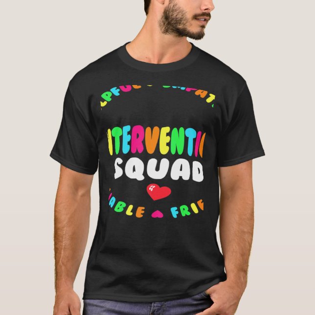 T-shirt Équipe de réponse RTI Enseignant Rentrée Intervent (Devant)