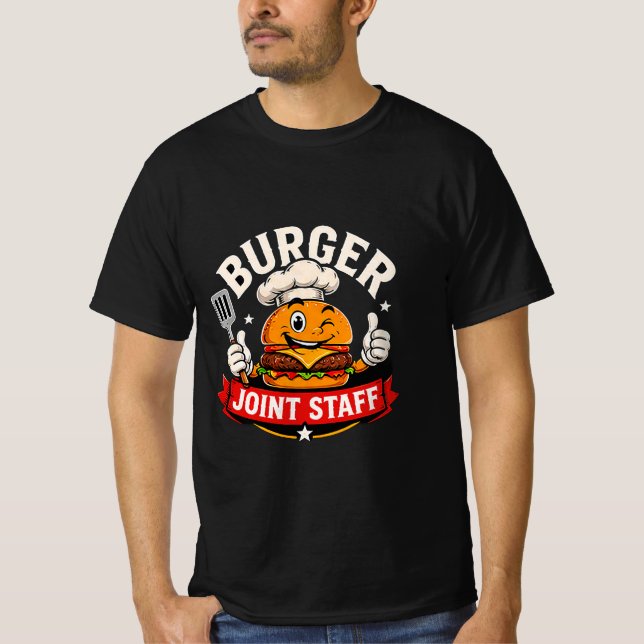 T-shirt Équipe de restaurant Burger Joint 👨‍🍳 (Devant)