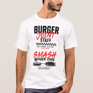 T-shirt Équipe de restaurant créative du personnel du Burg