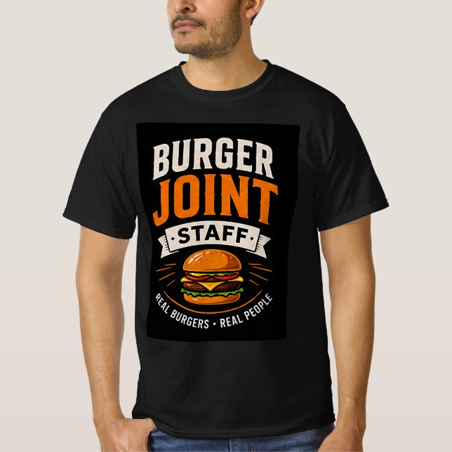 T-shirt Équipe de restauration rapide du Burger Joint 🍟 (Devant)