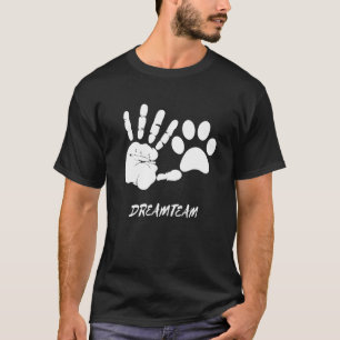 T-shirt Équipe de rêve Chien et Chat Animal Cadeau Gassi A