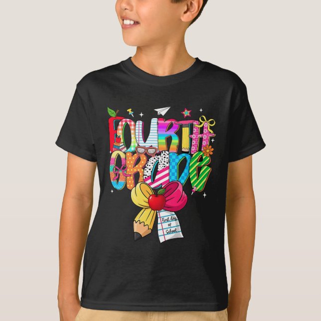 T-shirt Équipe de rêve de 4e année Prépa Rentrée des class (Devant)