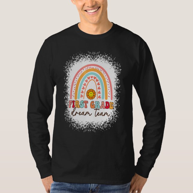 T-shirt Équipe de rêve de première année Élèves Enseignant (Devant)