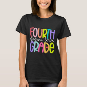 T-shirt Équipe de rêve de quatrième année Retour à l'école