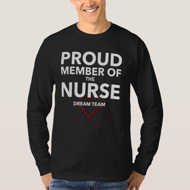 T-shirt Équipe de rêve de soins infirmiers (Devant)