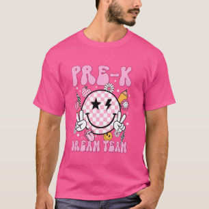 T-shirt Équipe De Rêve Pré K Super Premier Jour De L'École