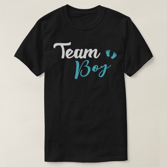 T-shirt Équipe de révélation de genre Boy Ba (Design devant)