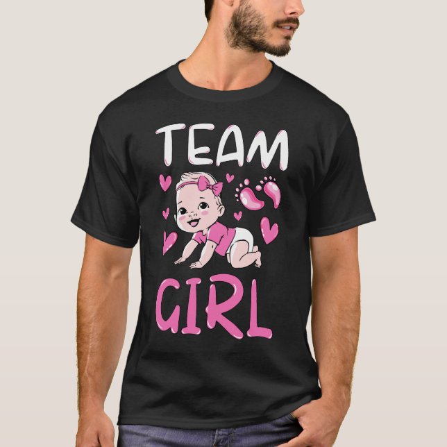 T-shirt Équipe de révélation de genre Fille jeu hommes (Devant)