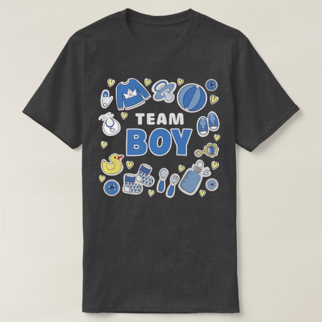 T-shirt Équipe de révélation de genre Garçon (2) (Design devant)