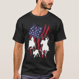 T-shirt Équipe de Rodéo Cheval à cheval équitation chef éq
