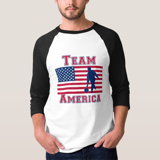T-shirt Équipe de roulement Amérique de drapeau américain (Devant)