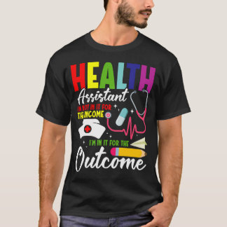 T-shirt Équipe de santé scolaire Résultat du Crew Non Disp
