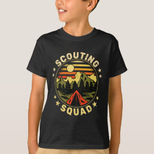 T-shirt Équipe de scoutisme scouts vintage camping garçon