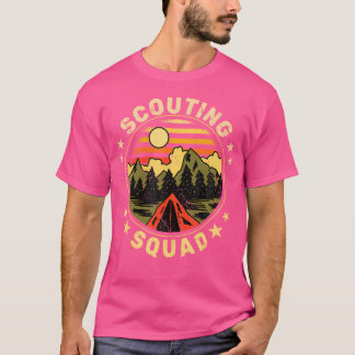 T-shirt Équipe de scoutisme Scouts Vintages Camping Boy Ra
