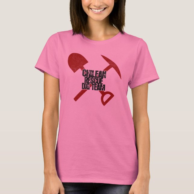 T-shirt Équipe de secours chilienne (Devant)