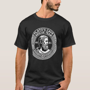 T-shirt Équipe de secours de la grotte de Platon Grec Plat