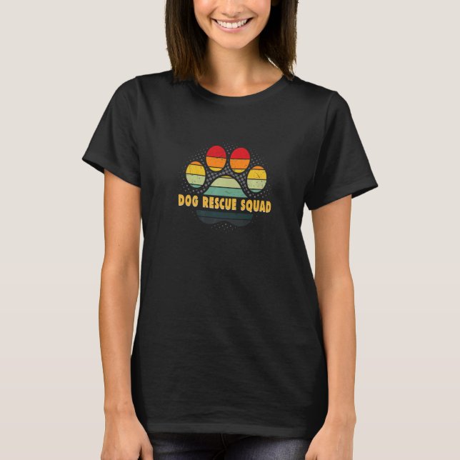 T-shirt Équipe de Secourt de chien Droits des animaux (Devant)